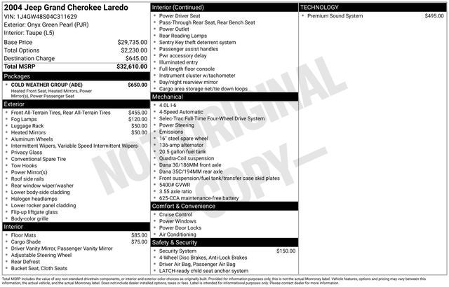 2004 Jeep Grand Cherokee Laredo