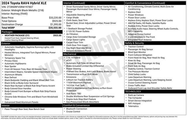 2024 Toyota RAV4 Hybrid XLE