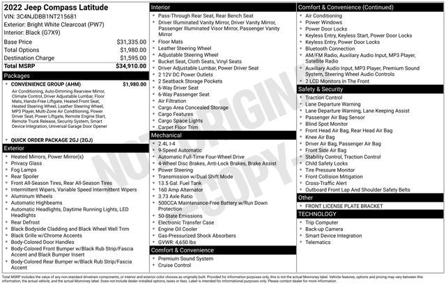 2022 Jeep Compass Latitude