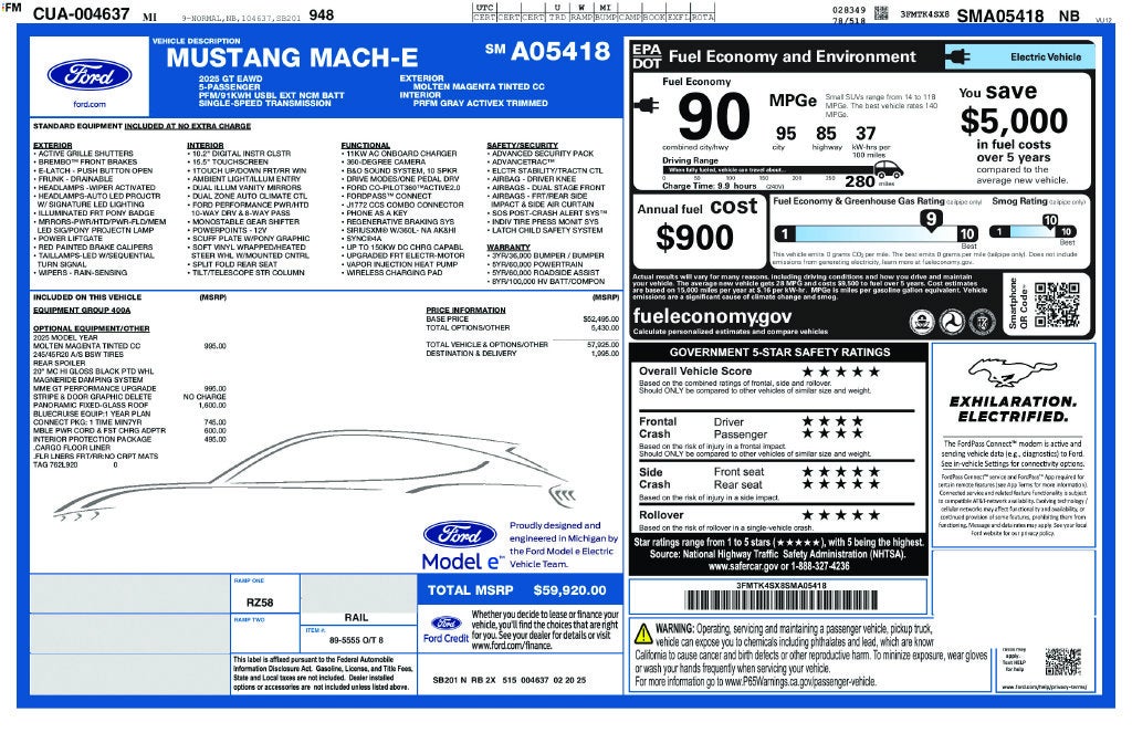 2025 Ford Mustang Mach-E GT