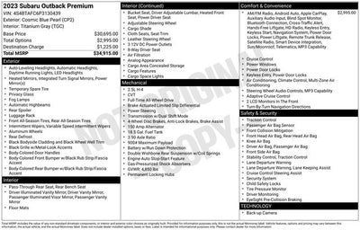2023 Subaru Outback Premium