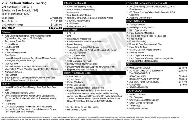 2023 Subaru Outback Touring