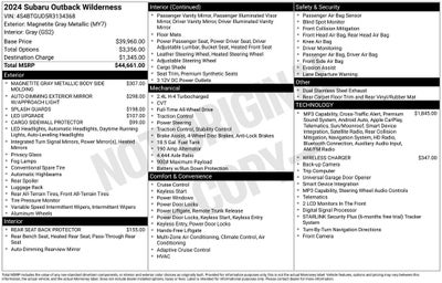 2024 Subaru Outback Wilderness