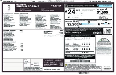 2025 Lincoln Corsair Premiere
