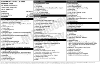 2025 Mazda Mazda CX-90 3.3 Turbo Premium