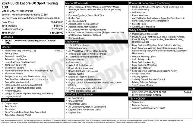 2024 Buick Encore GX Sport Touring
