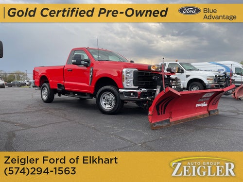 2024 Ford F-250SD XL 8-11' Wide Out Plow and Salt Spreader