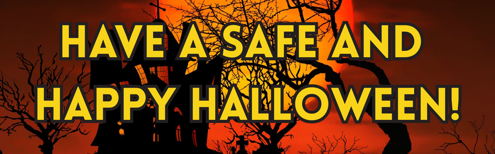 Happy Halloween banner Oct 2026